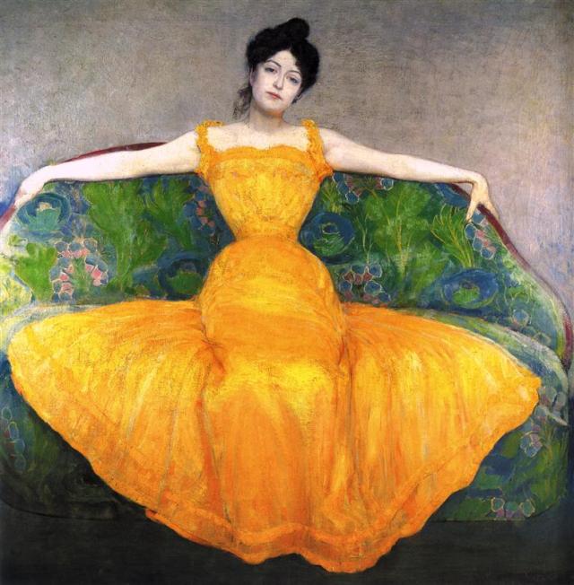 Vénus en Capricorne - Dame en Jaune