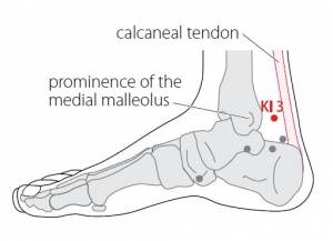 Rein 3 point d'acupuncture